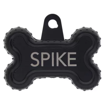 Product TagWorks® Silent Black Bone Personalized ID Tag