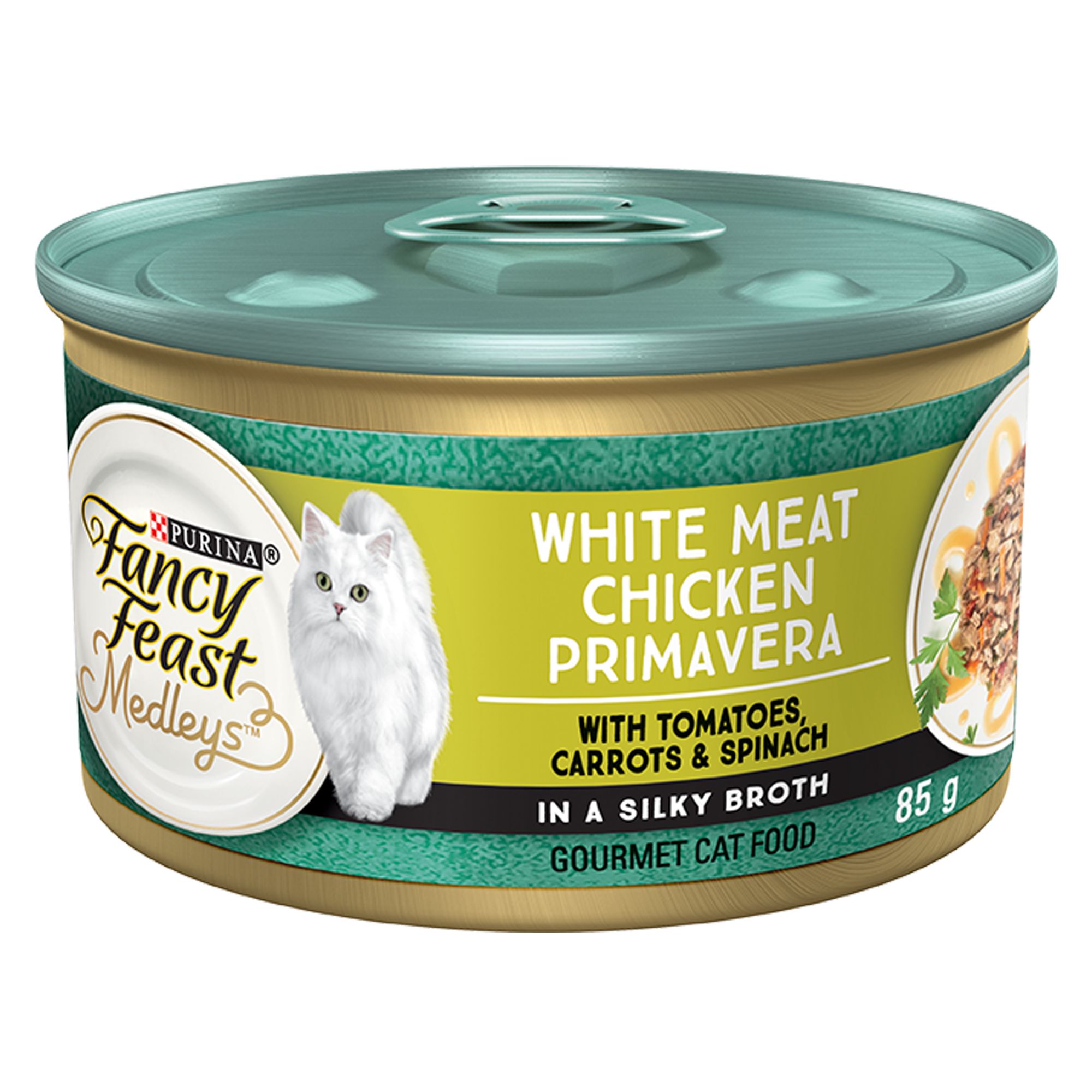 Fancy Feast® Medley's Cat Food White Meat Chicken Primavera cat Wet