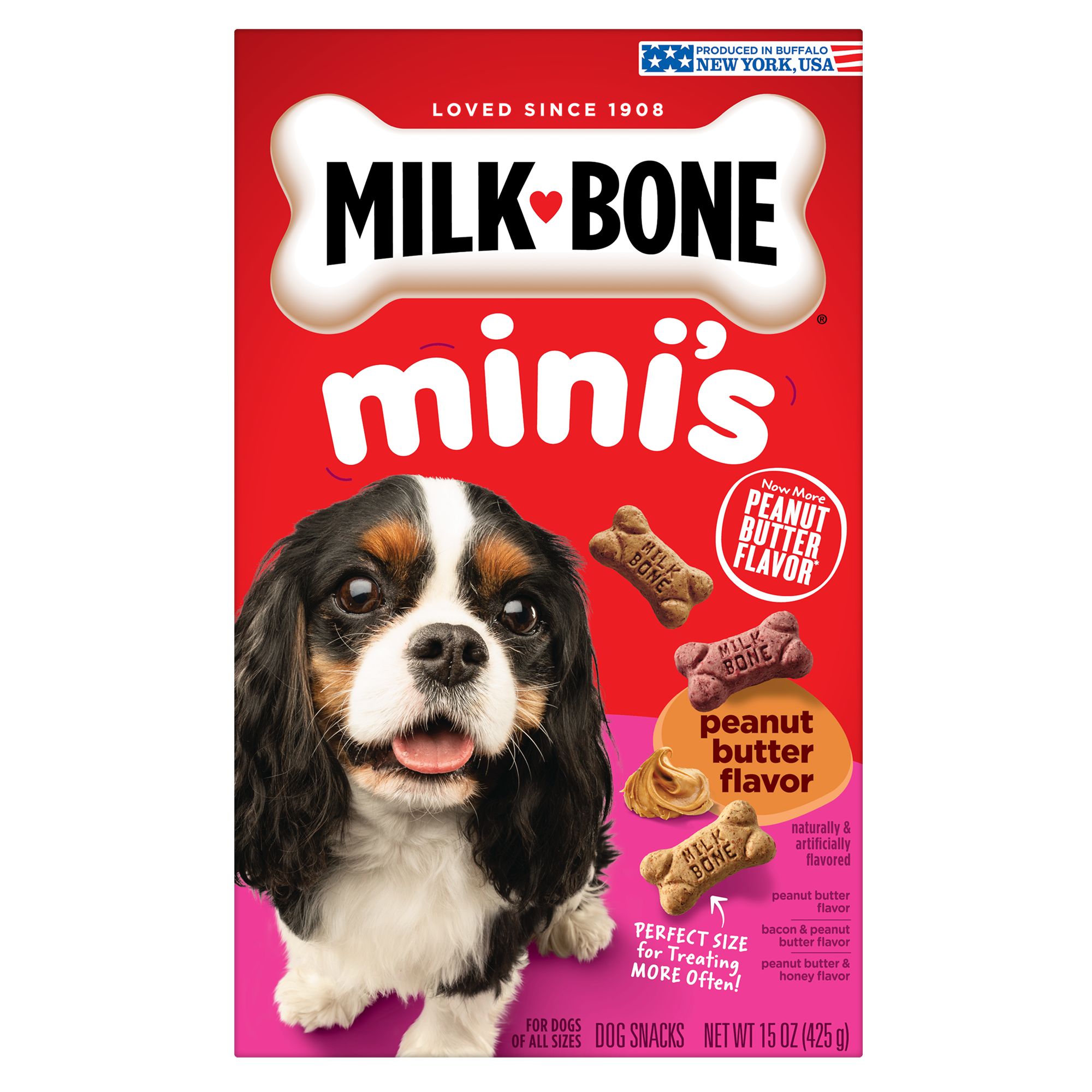 Milk Bone Dog Treat All Ages Bacon Peanut Butter Honey