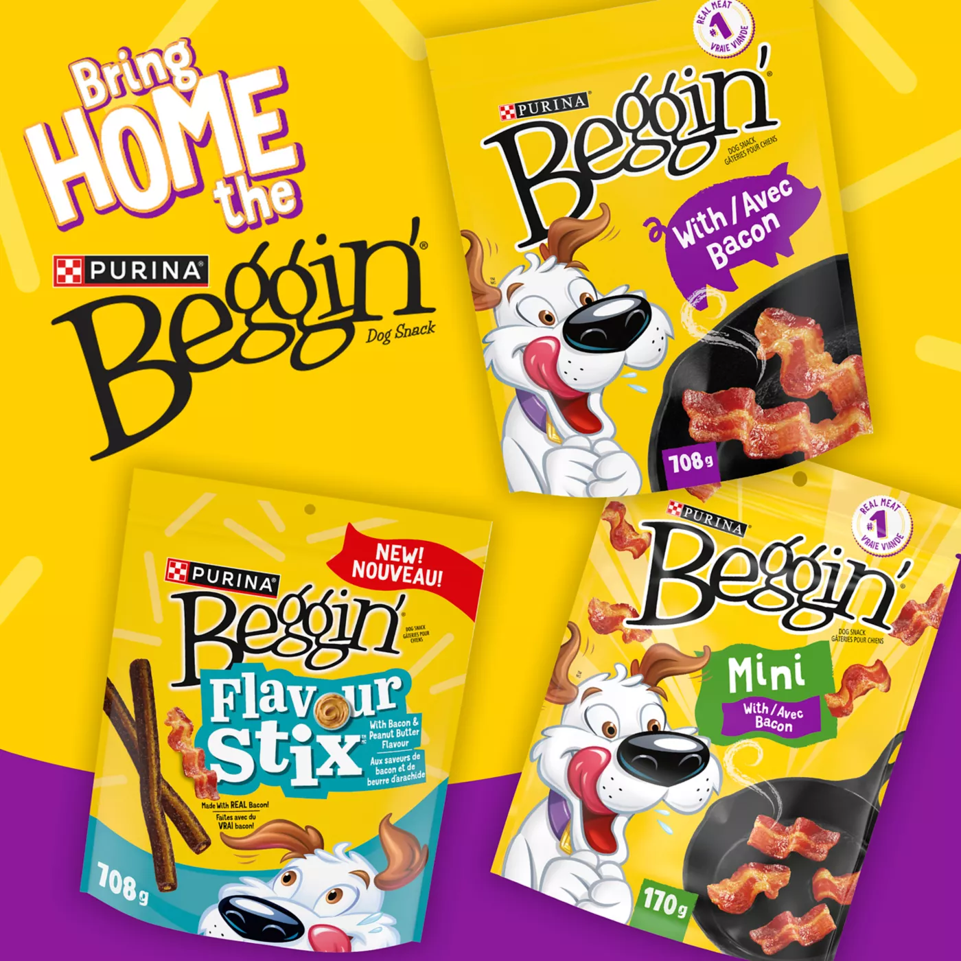 Beggin Strips Mini Dog Treat Bacon