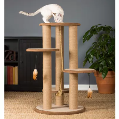 Cat scratching post with platform hotsell