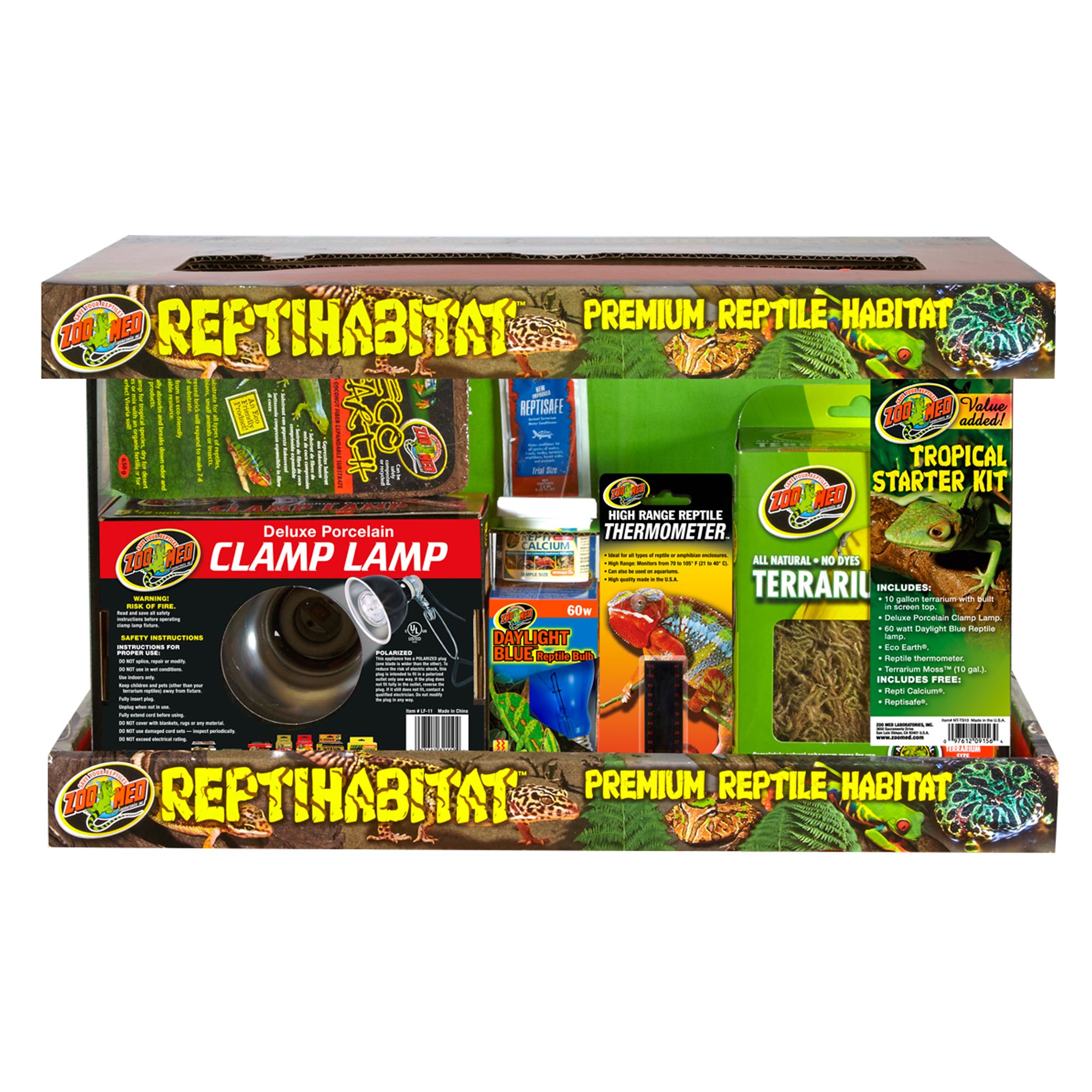 Zoo Med ReptiHabitat Tropical Kit, 10 