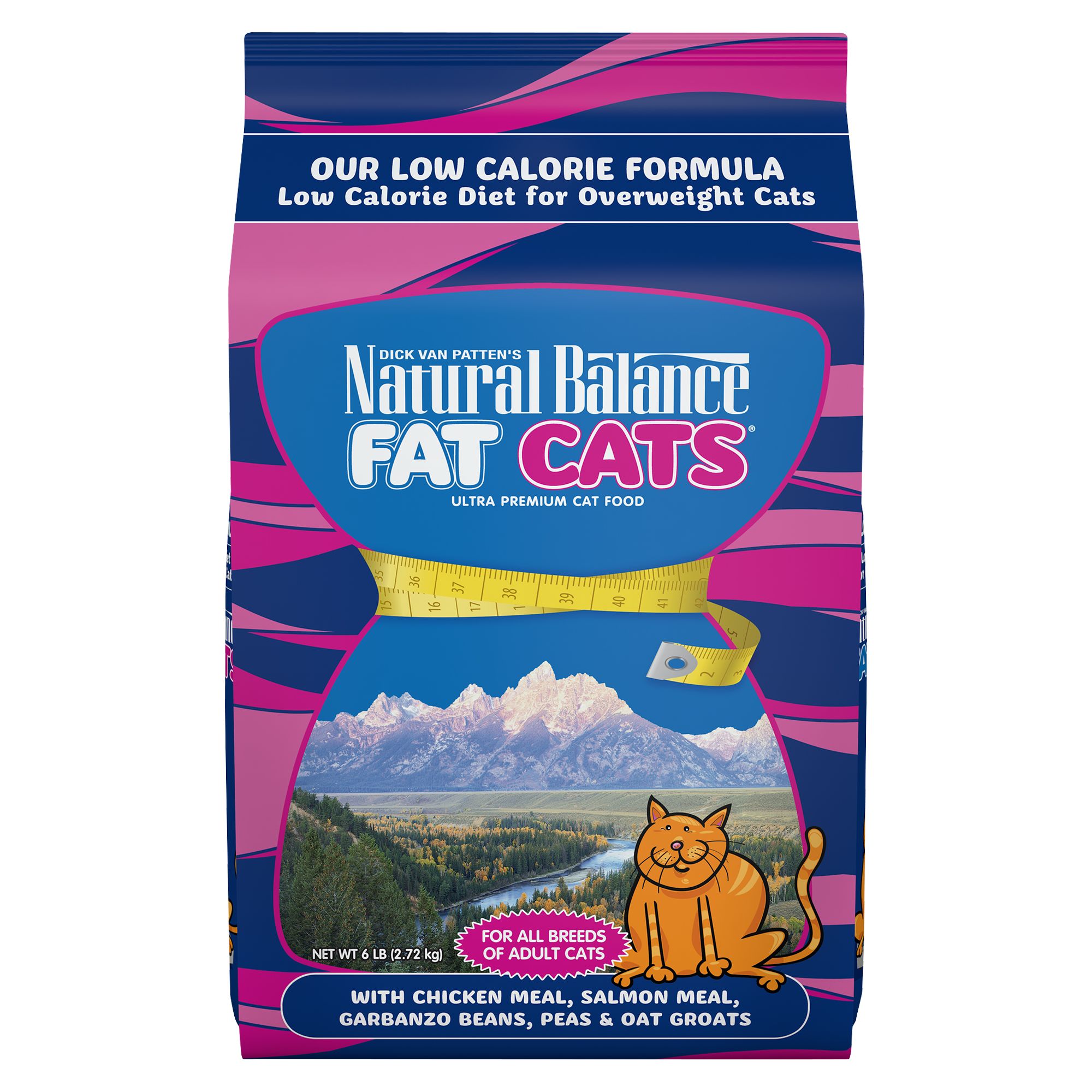 Natural Balance Fat Cats Adult Cat Food Weight Control Chicken Meal Salmon Meal Garbanzo Beans