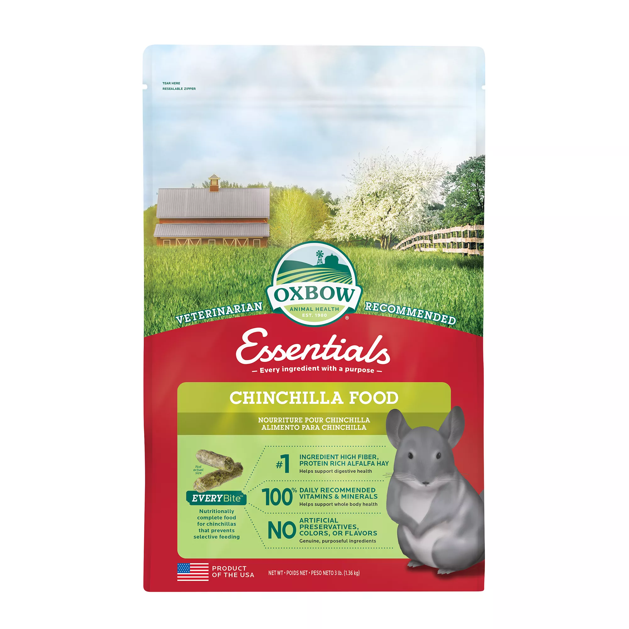 Oxbow Essentials Chinchilla Food