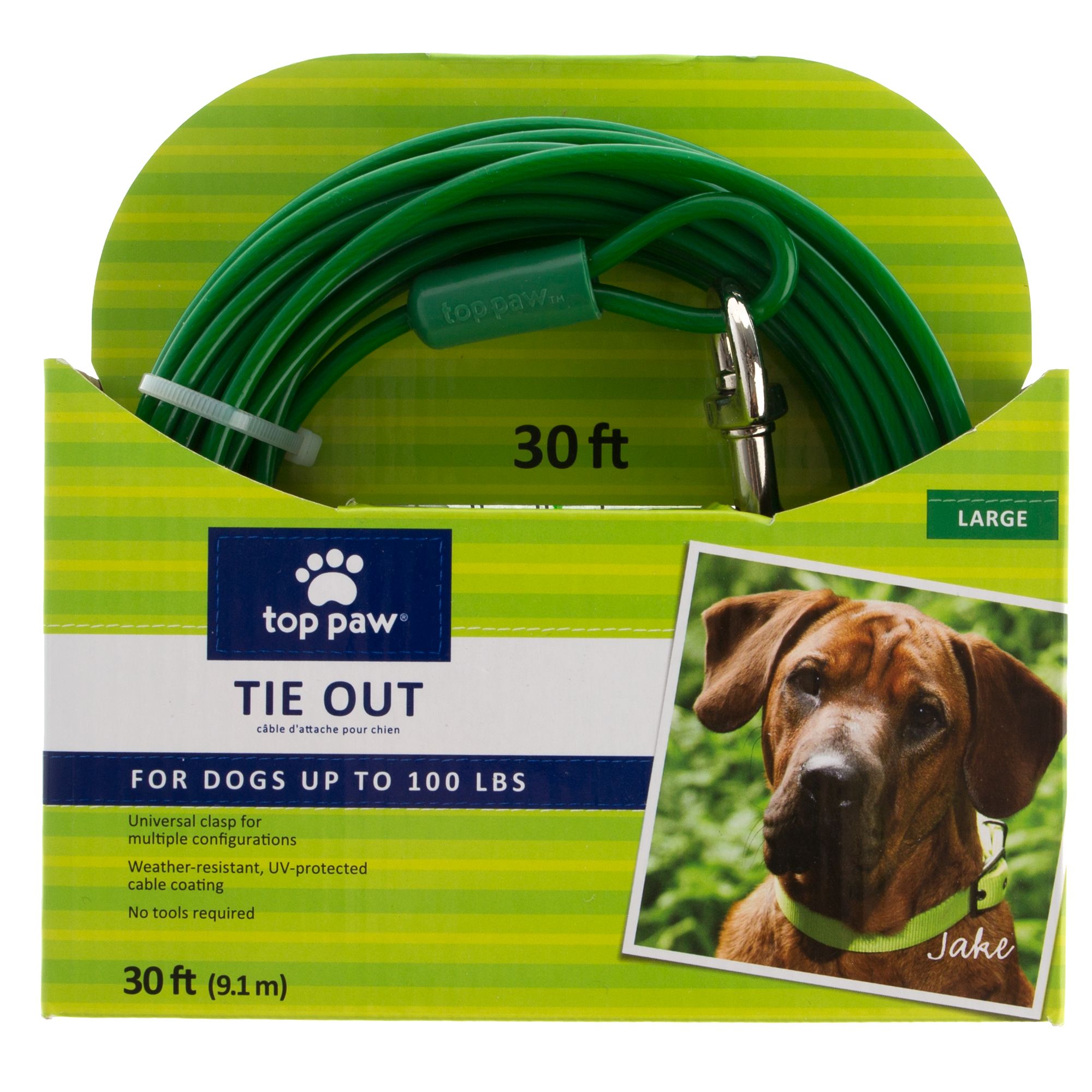 30 ft dog tie out