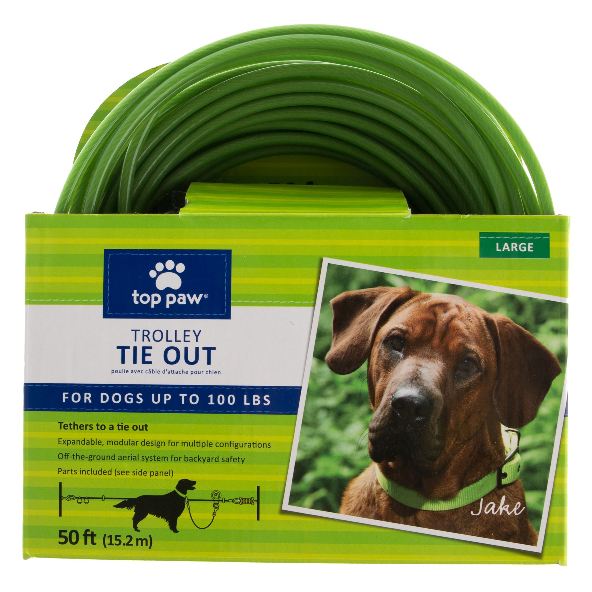 Top Paw® Trolley Dog Tie Out | dog Tie 
