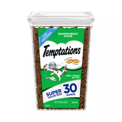 Product Temptations™ Classic Adult Cat Treats - Soft & Crunchy, Seafood Medley