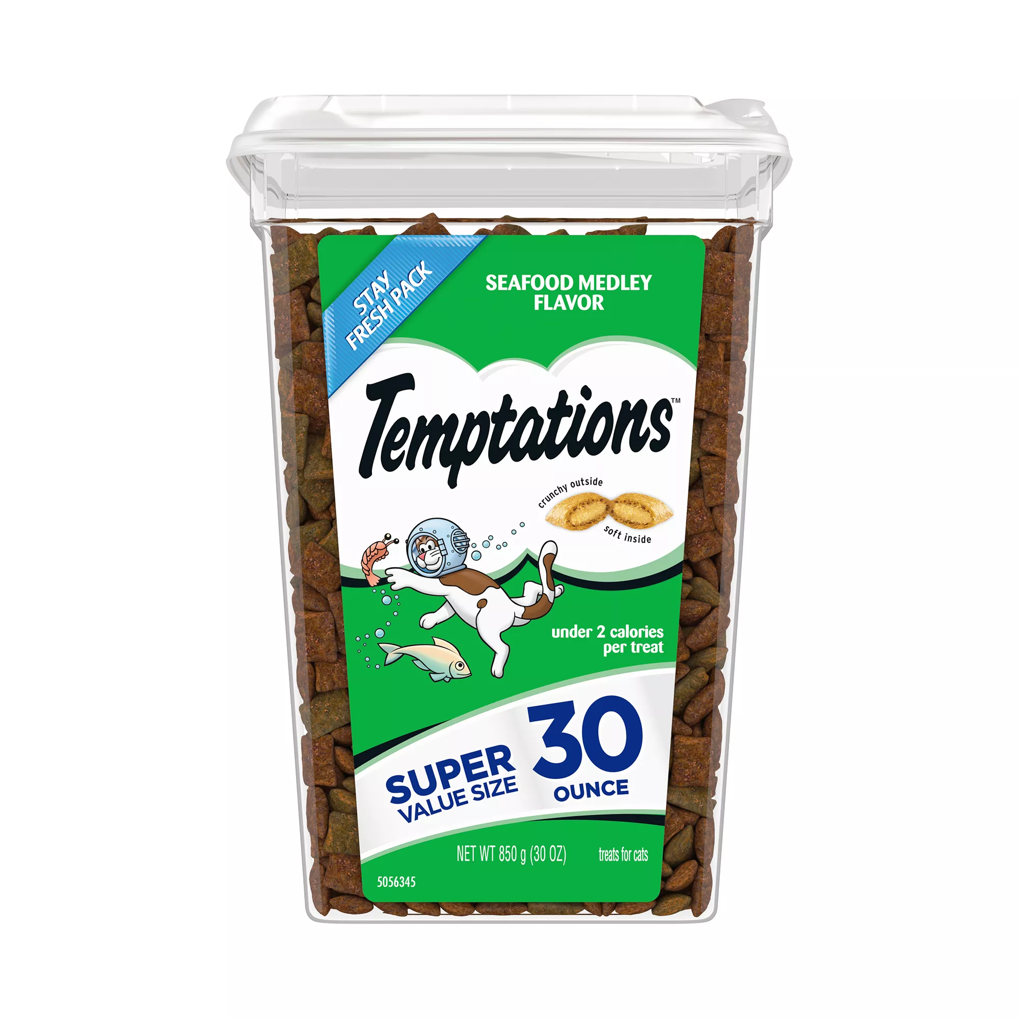Temptations&trade; Classic Adult Cat Treats - Soft & Crunchy, Seafood Medley
