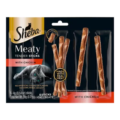 Product Sheba® Meaty Tender Sticks Adult Cat Treats - Soft & Savory, Chicken