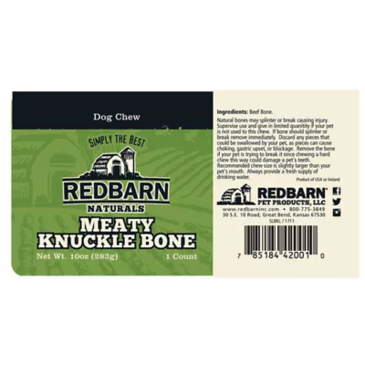 Product Redbarn Naturals Meaty Knuckle Bone Dog Treat