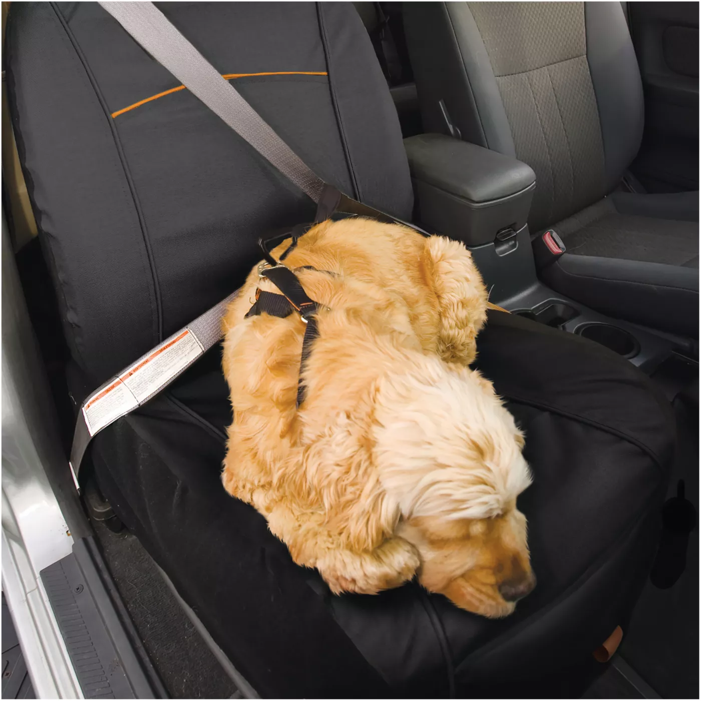 Kurgo Co Pilot Bucket Seat Cover for Dogs Full Coverage Black