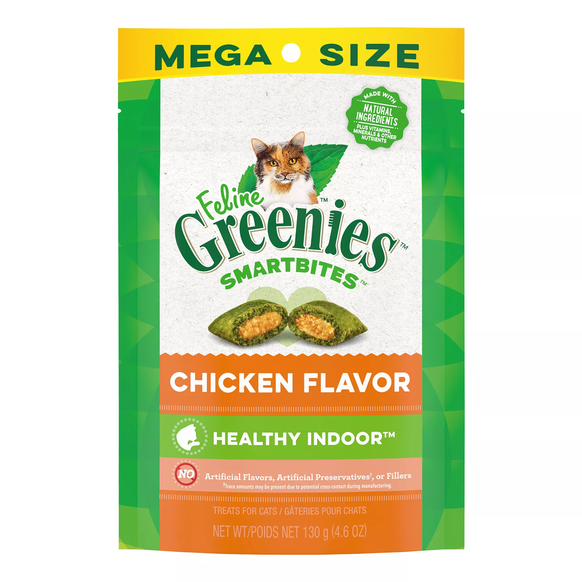 Greenies&trade; Feline Greenies SmartBites Indoor Care Adult Cat Treats - Natural, Chicken