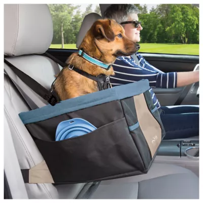 Product Kurgo® Dog Booster Seats for Cars - Dogs Weighing Under 30 lb - Rover Style - Black/Blue