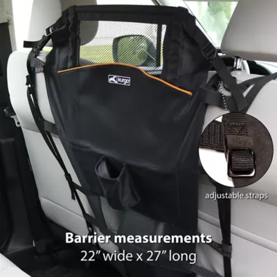 Product Kurgo® Backseat Dog Barrier for Cars - Mesh Opening - Easy Installation - Pockets - Universal Fit