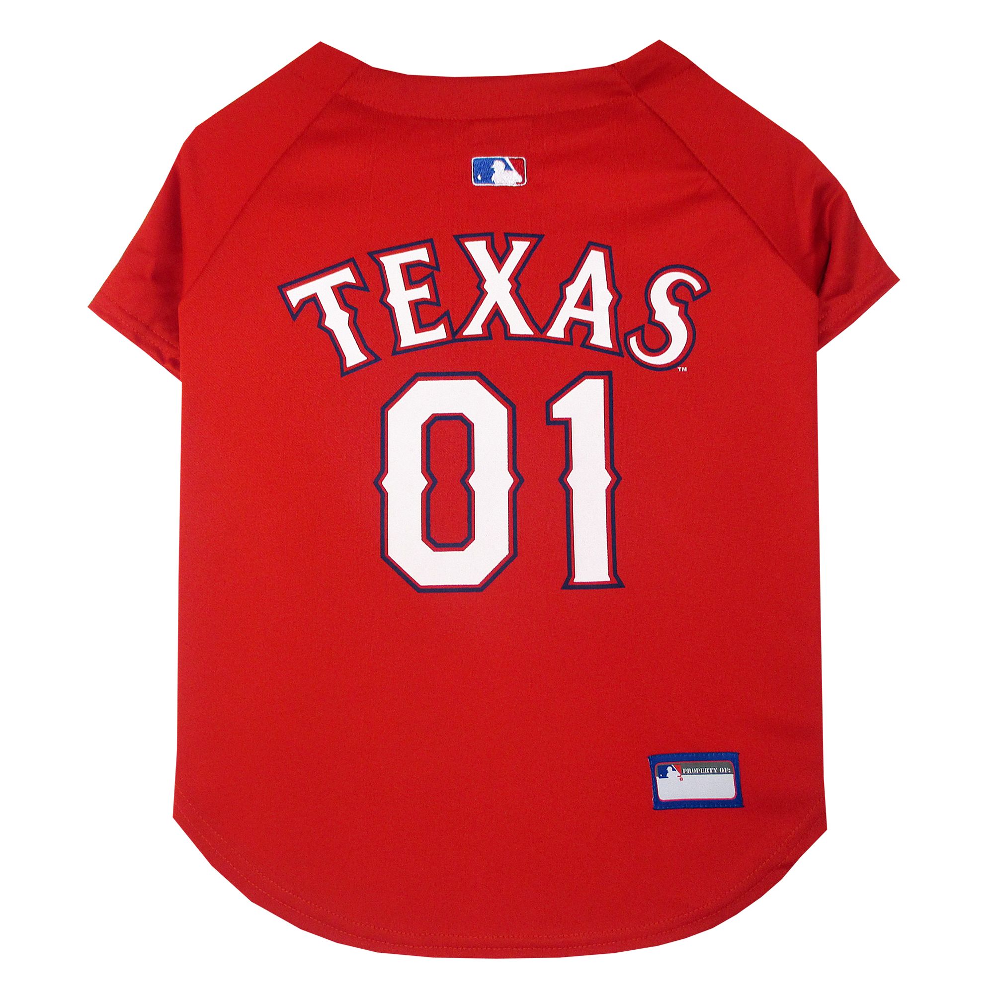 Pets First Texas Rangers Dog Jersey Large