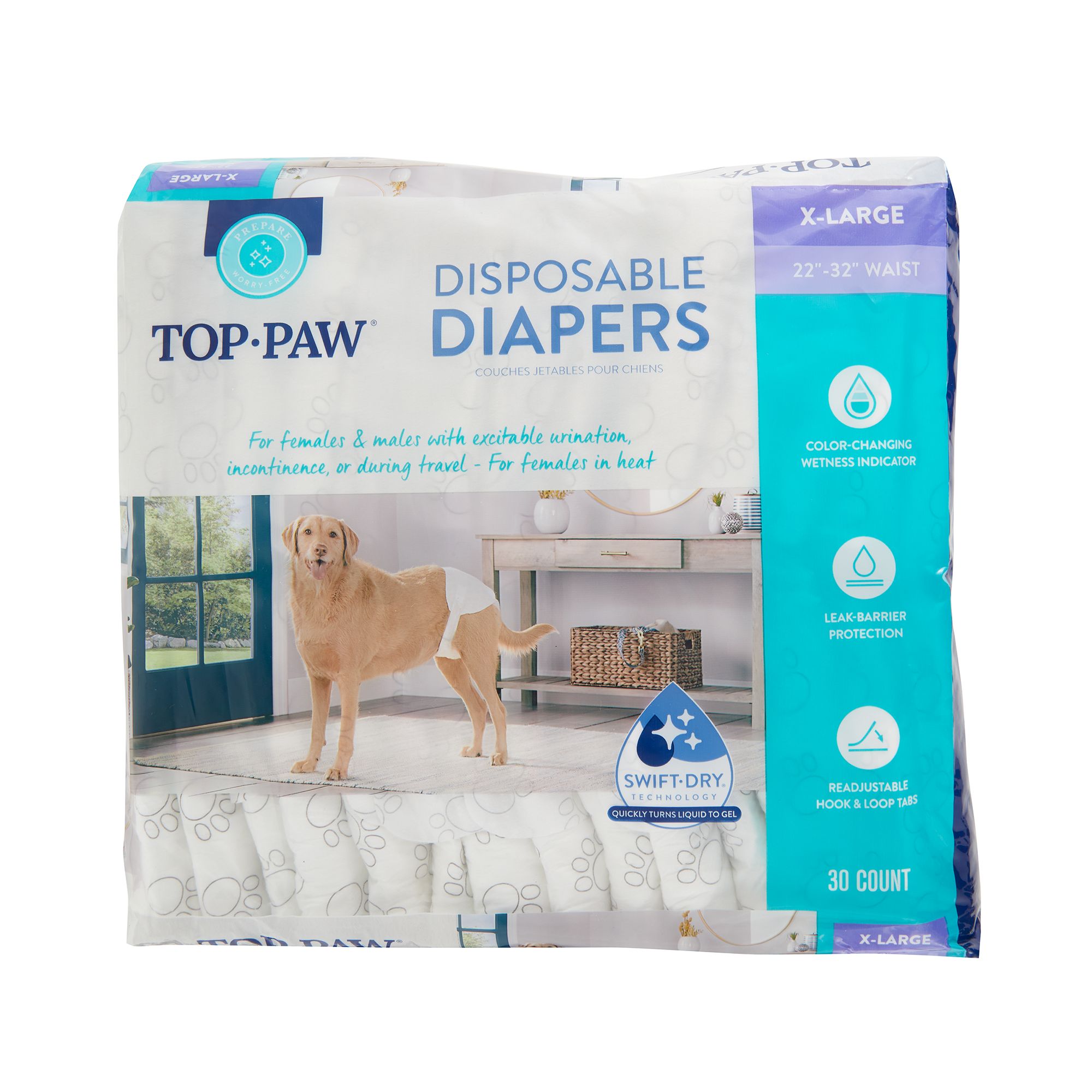 Top paw disposable clearance diapers