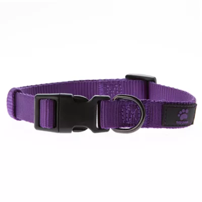 Top Paw Xs Gunmetal Core Dog Collar Purple 8 12 Girth X Small