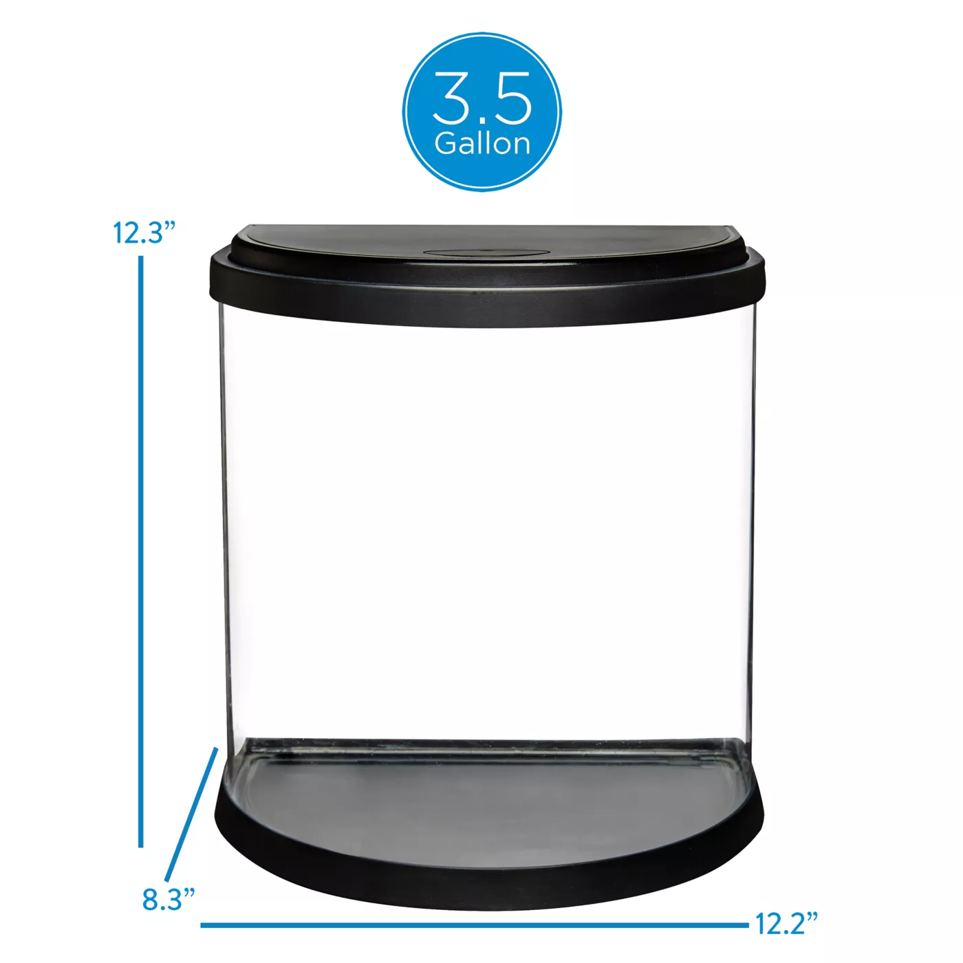 Product Top Fin® Half Moon Aquarium - 3.5 Gallon