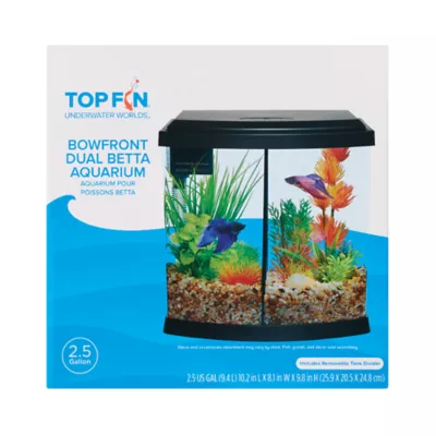 Top Fin® Bowfront Betta Duo Aquarium - 2.5 Gallon - Image 7