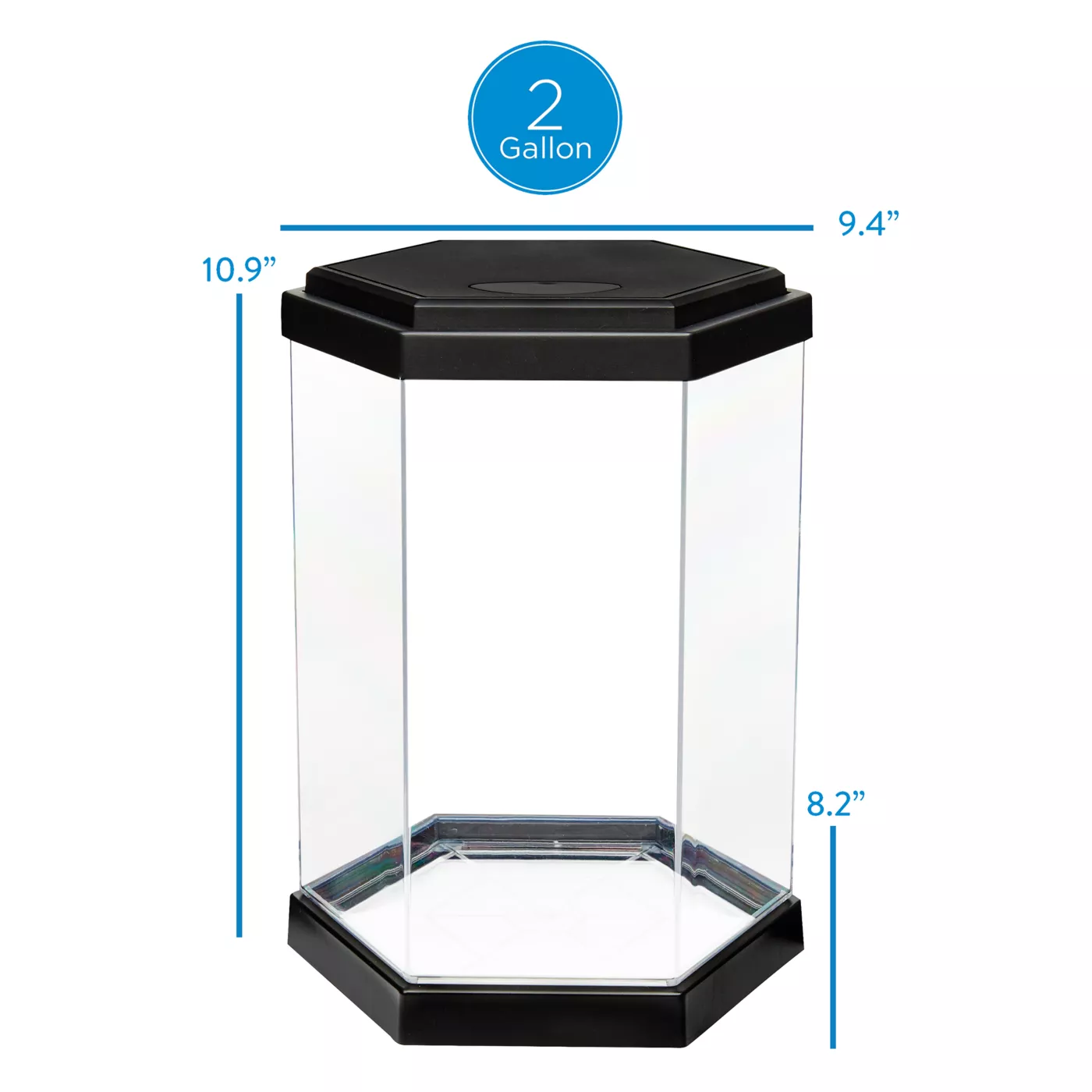 Product Top Fin® Hexagon Aquarium - 2 Gallon