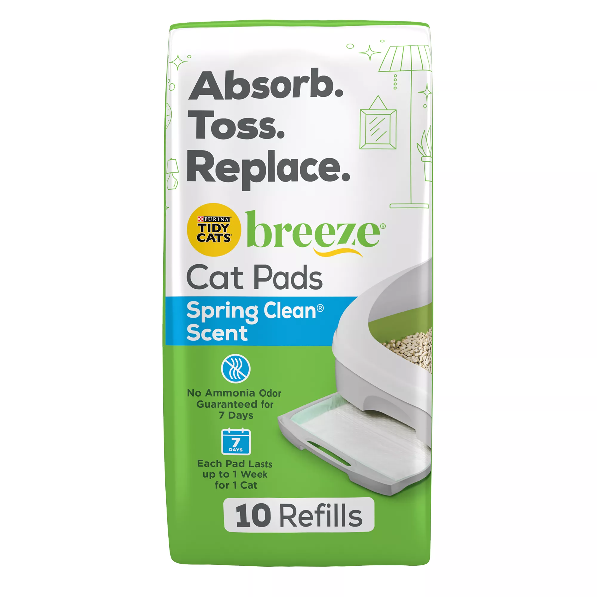 Purina Tidy Cats Breeze Scented Litter Box Pads