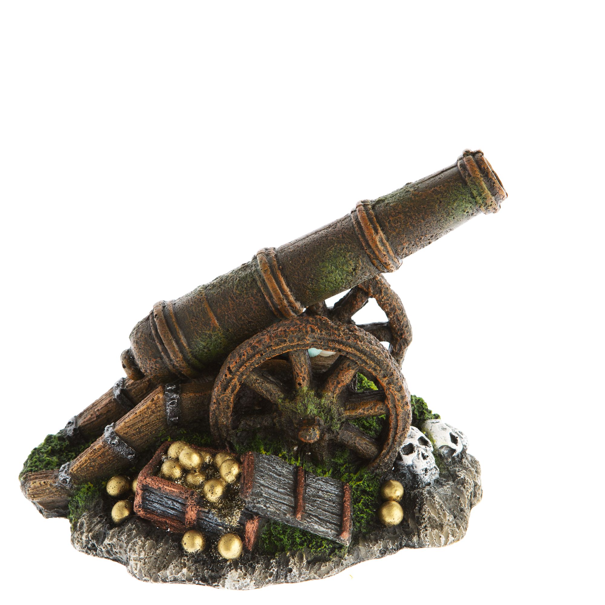 Top Fin® Sunken Cannon Bubbler Aquarium Ornament fish Ornaments