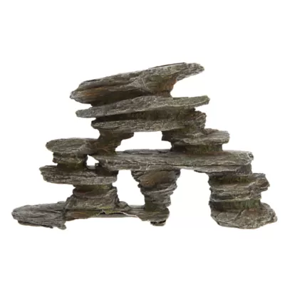 Product Top Fin® Gray Stacked Rock Aquarium Ornament