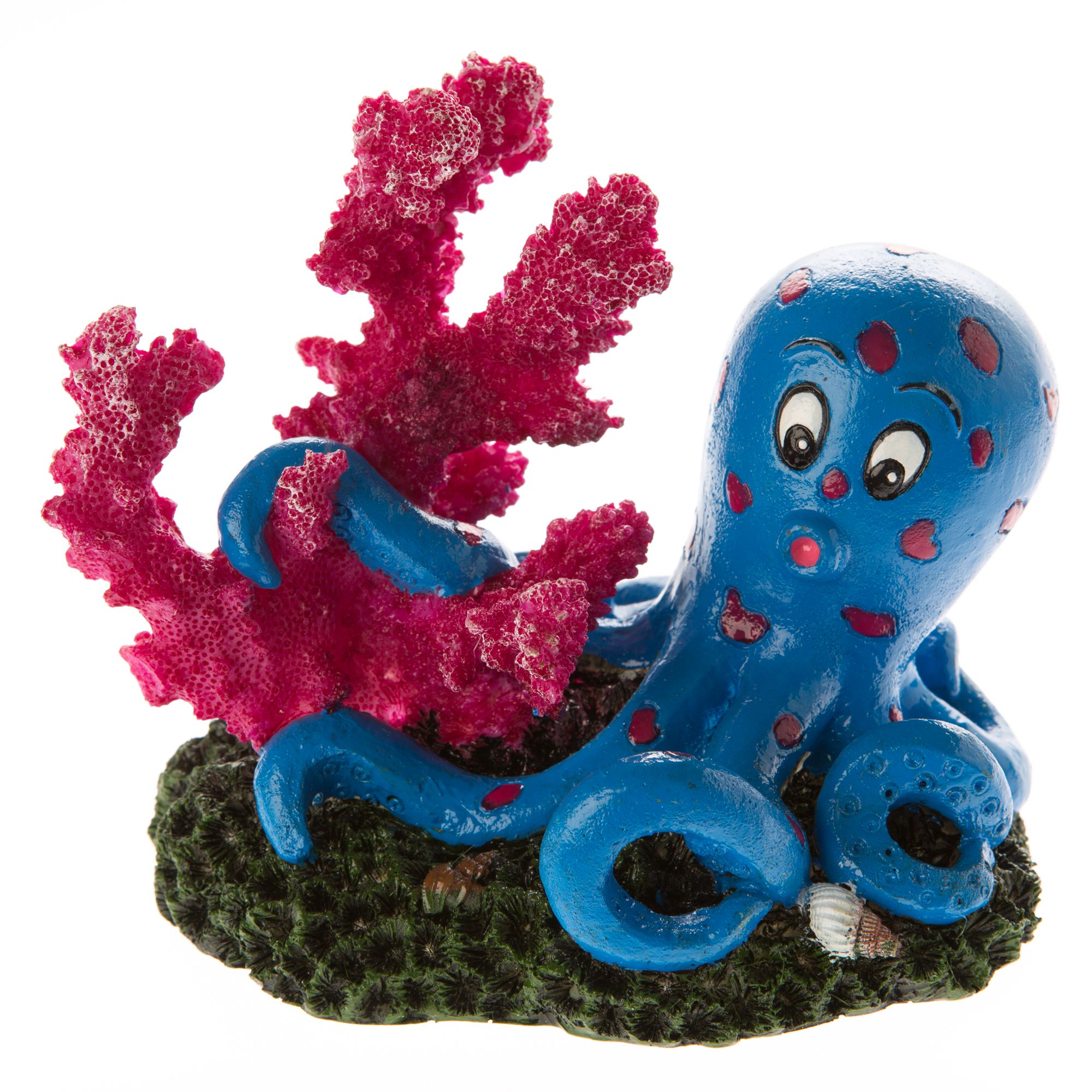 Top Fin® Octopus with Coral Aquarium Ornament | fish Ornaments | PetSmart