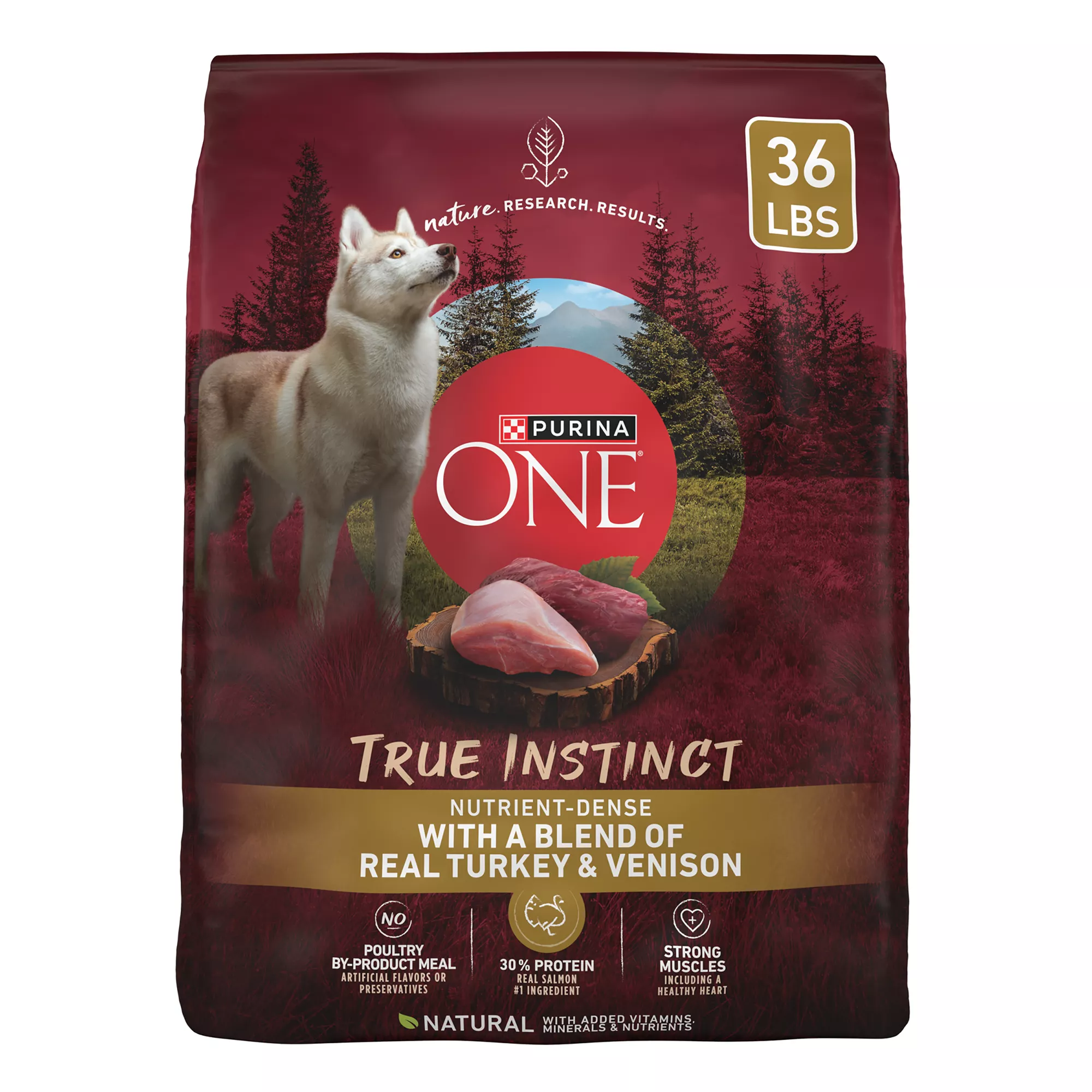 Purina ONE® True Instinct Adult Dog Dry Food - High-Protein, Natural, Venison