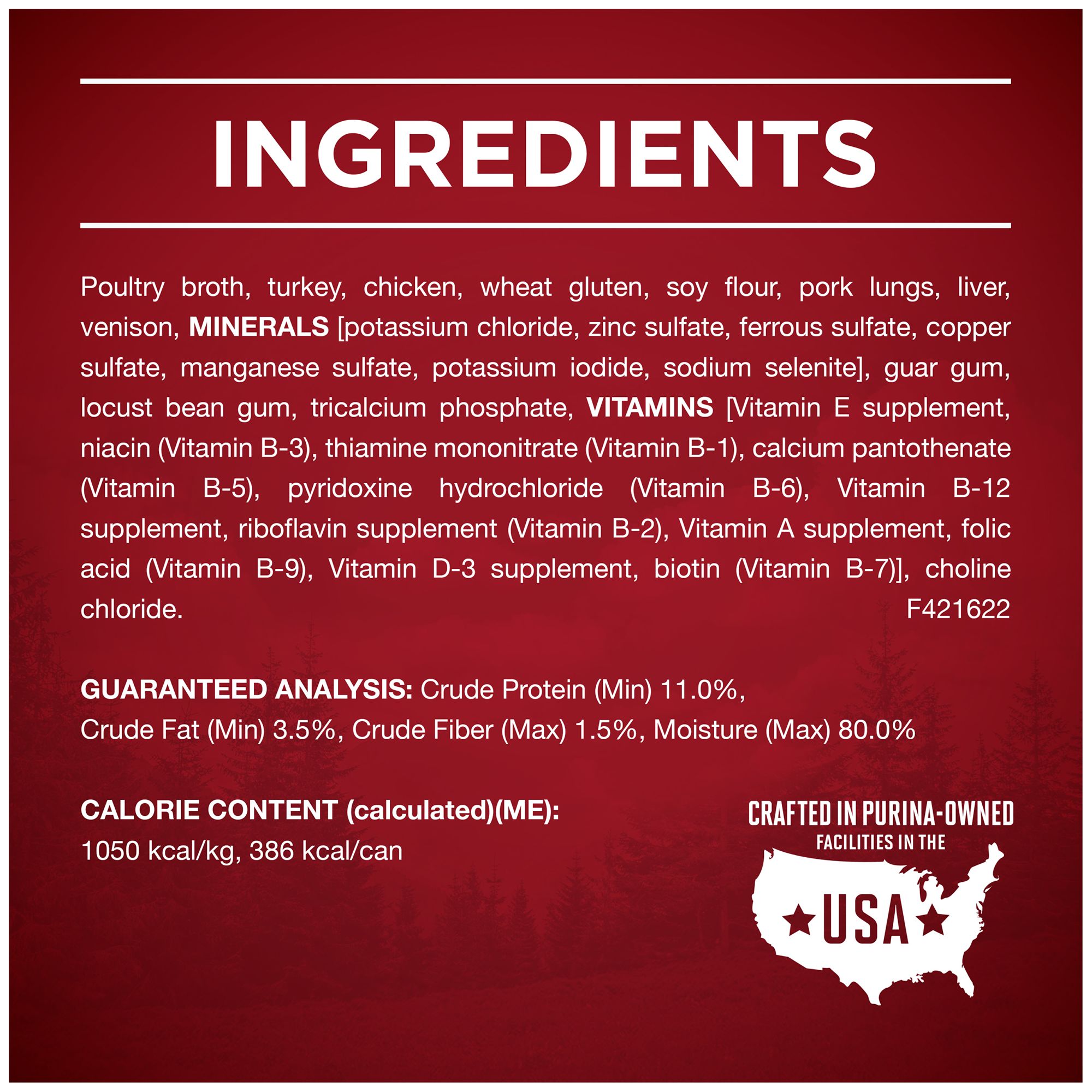 purina one venison and turkey ingredients