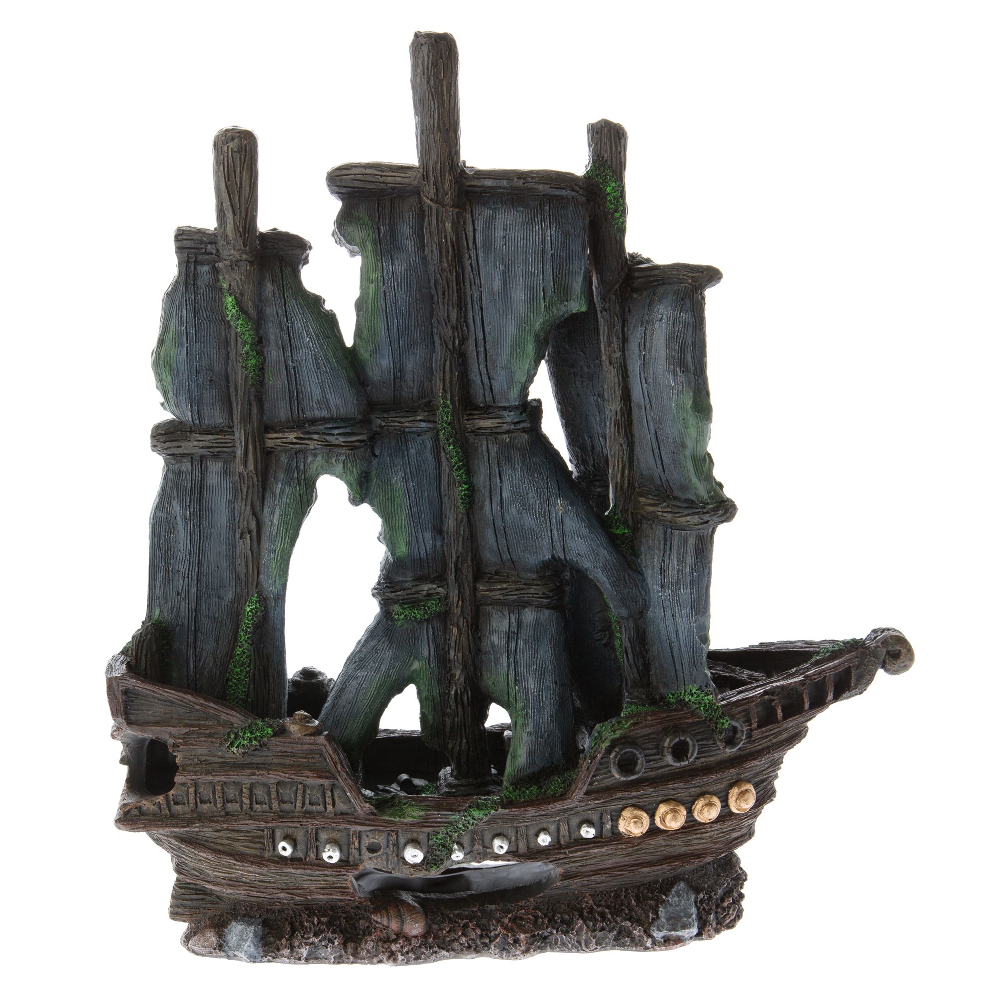 top fin ship aquarium ornament