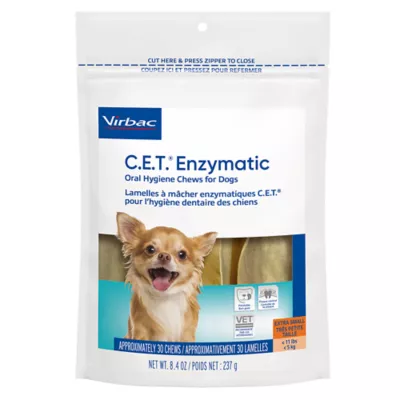 Product Virbac® C.E.T.® Enzymatic Oral Hygiene Chews for Dogs - Beef Flavored Rawhide Chews