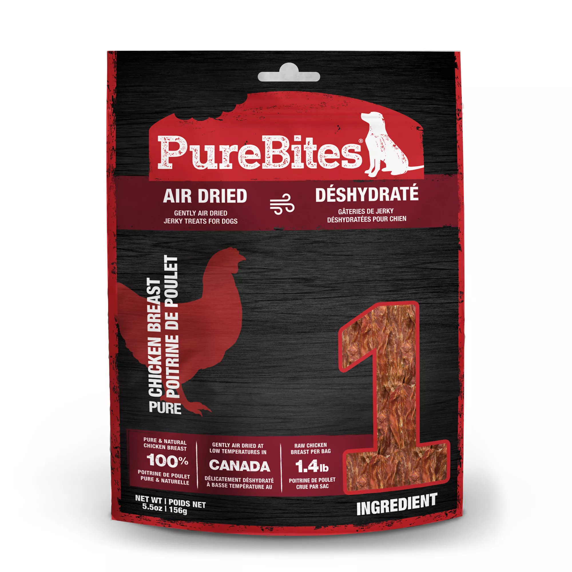 PureBites® Jerky Dog Treat - Natural, Chicken