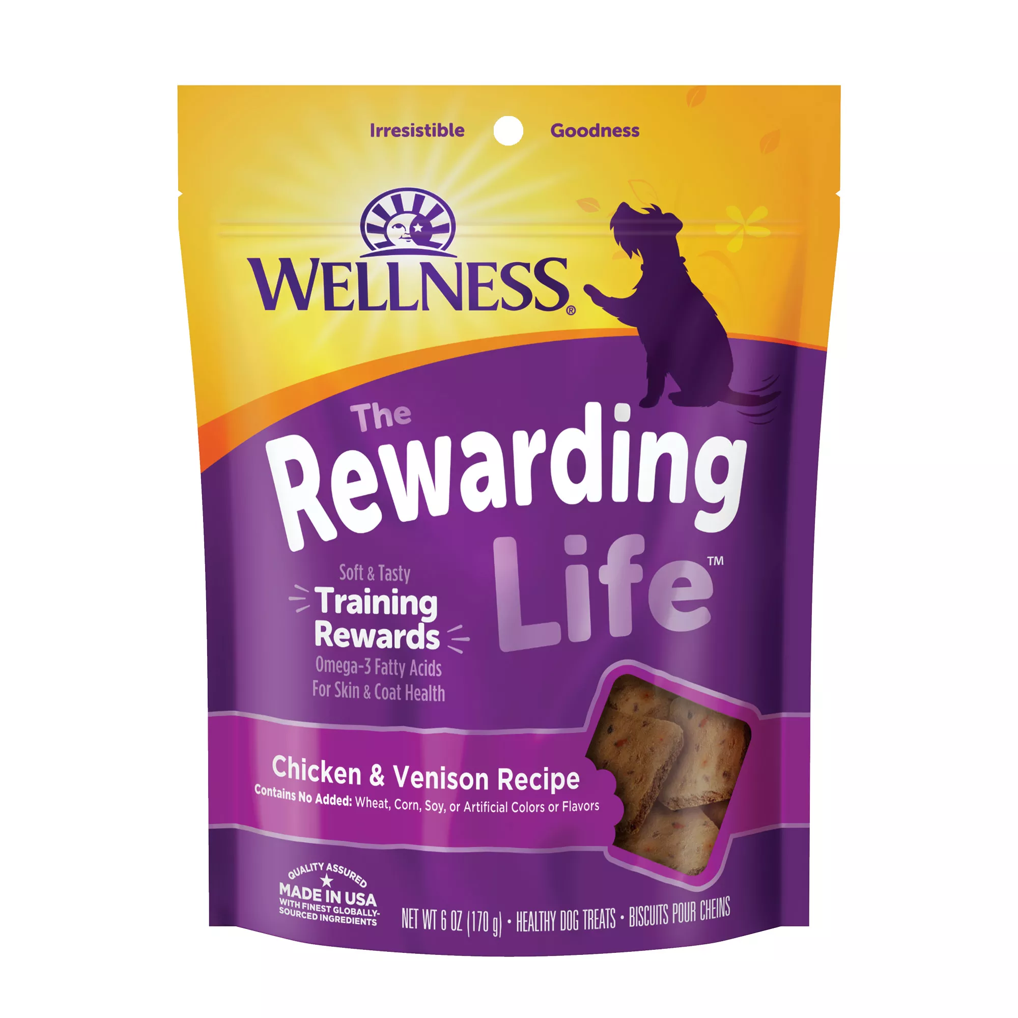 Wellness® Soft Wellbites Dog Treat - Grain Free, Natural, Chicken & Venison