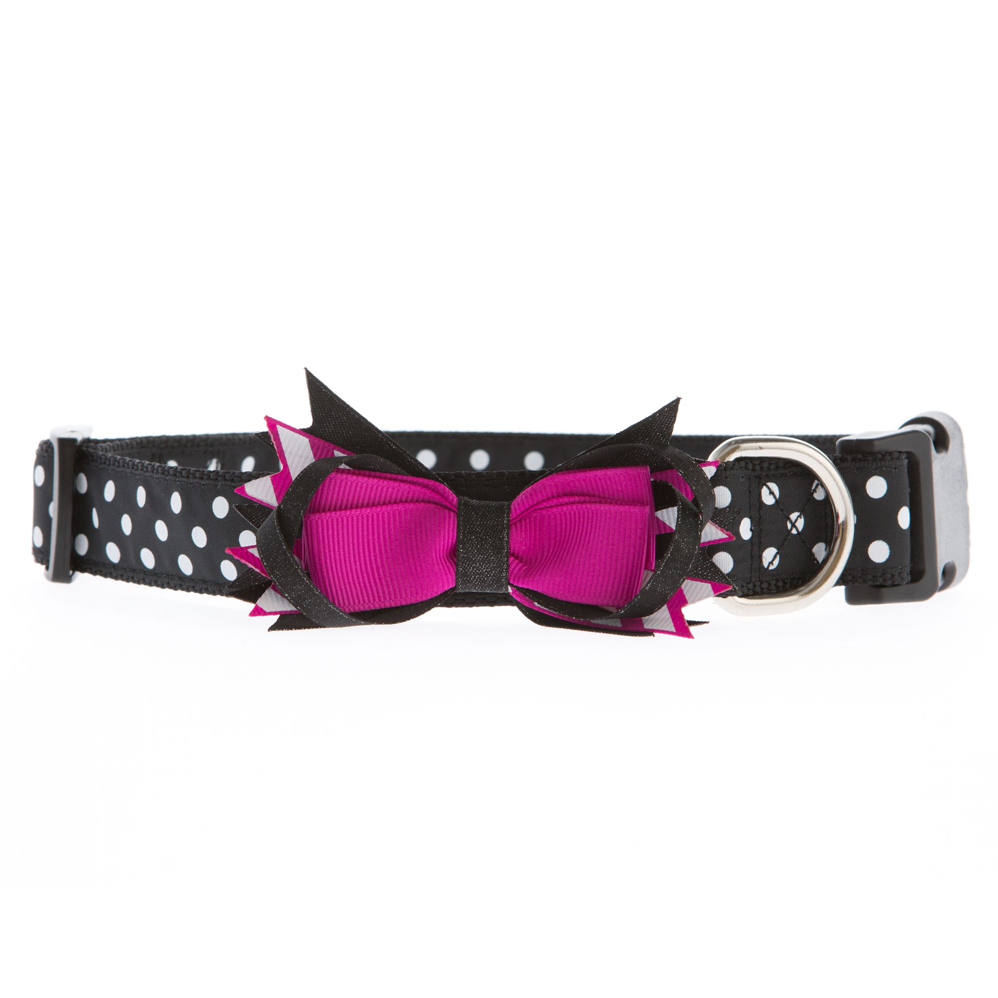 girl dog collars with bows