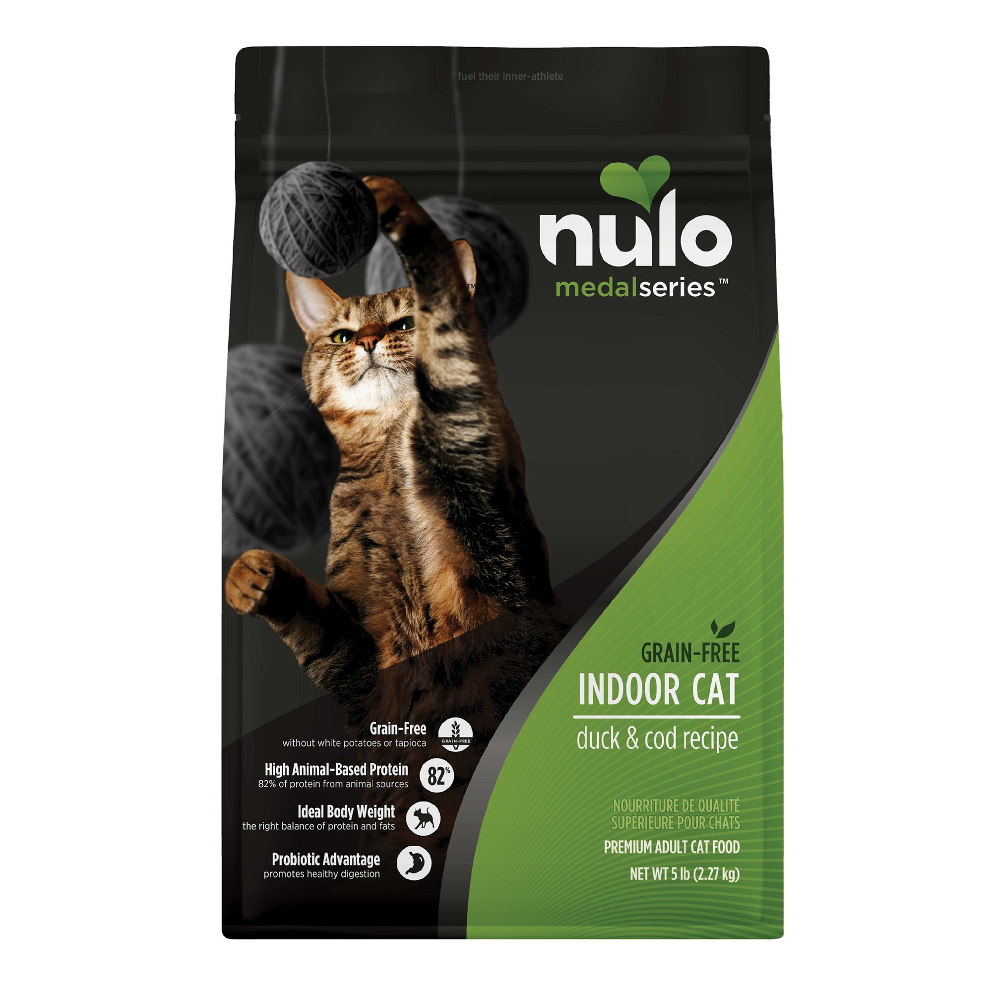 Nulo MedalSeries Indoor Adult Cat Food Grain Free Duck Cod 5 lb