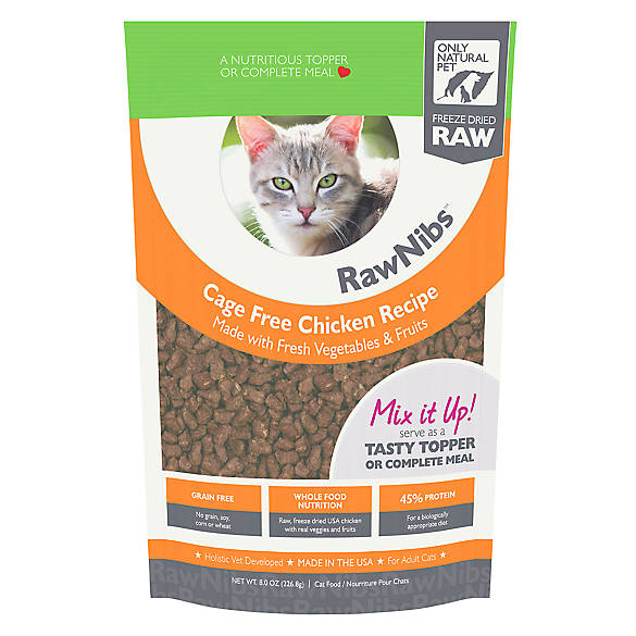Only Natural Pet RawNibs Cat Food Freeze Dried Raw, Grain Free