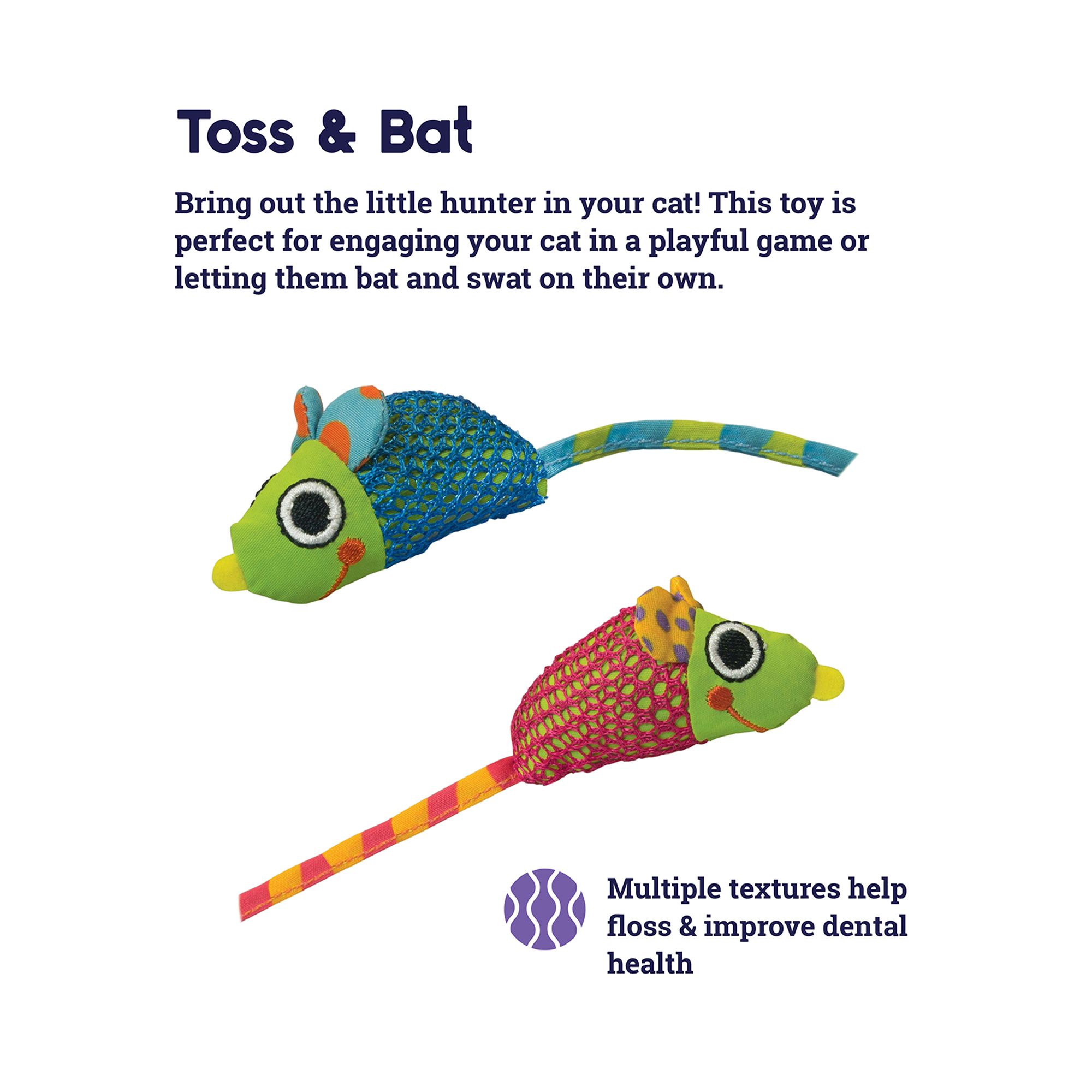 Catstages Catnip Chew Mice Cat Toy - thumbnail 3