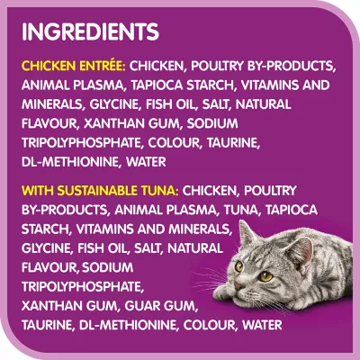 Product WHISKAS® Perfect Portions Cat Food - 12 Pack, Cuts in Gravy Chicken & Tuna Entrees