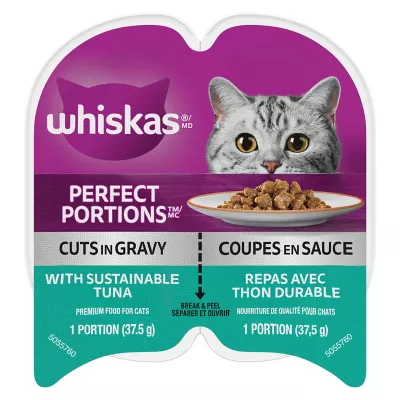 Product WHISKAS® Perfect Portions® Cuts In Gravy Cat Food - Tuna