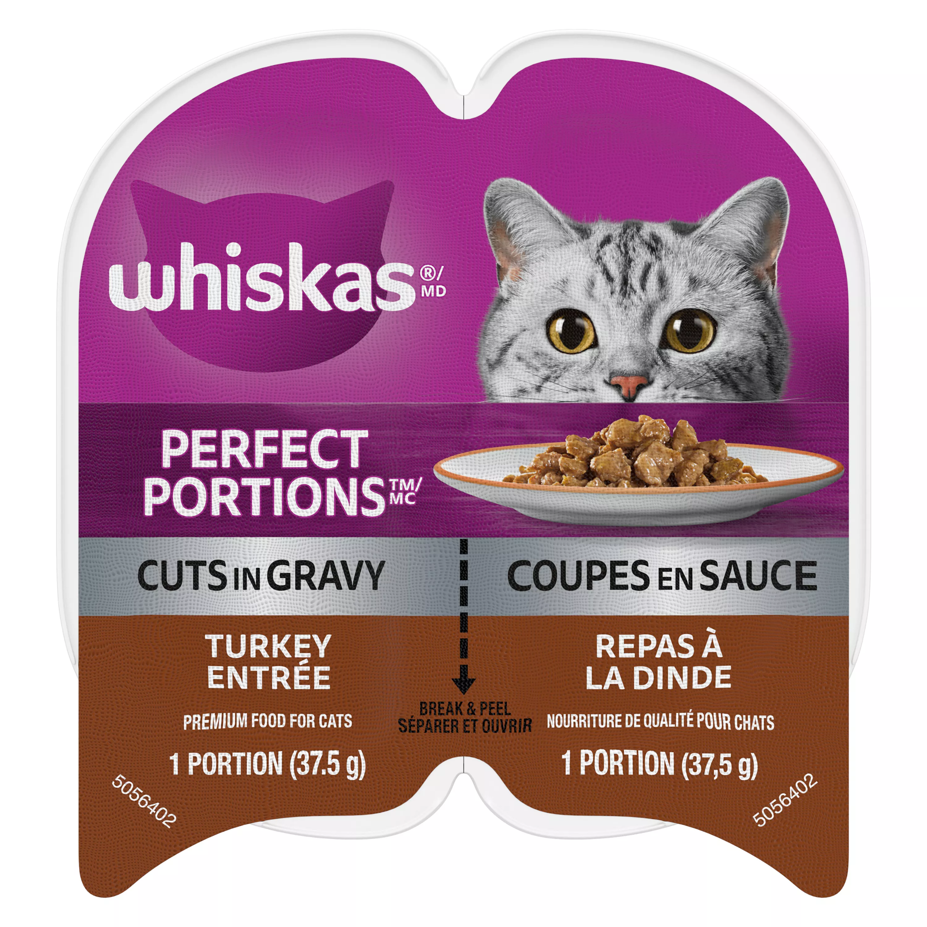 Whiskas Perfect Portions Adult Wet Cat Food Cuts In Turkey Entrée