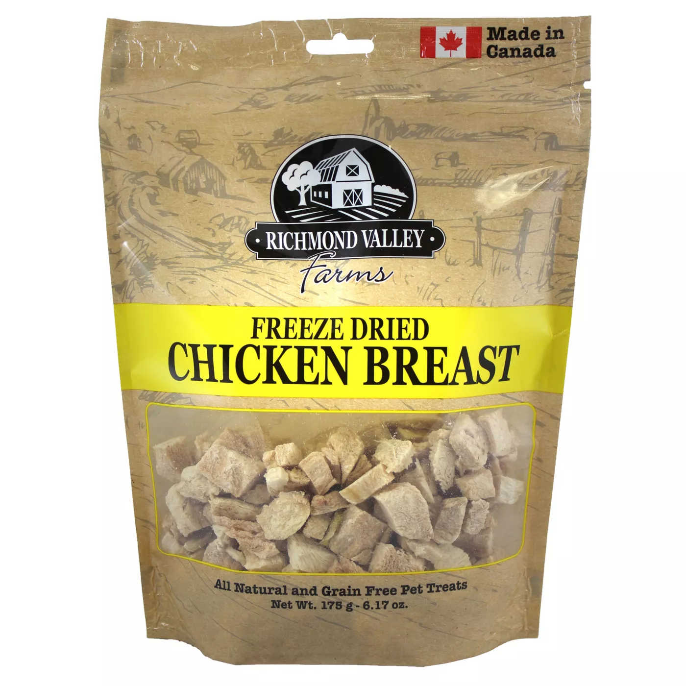 Richmond Valley Farms Freeze Dried Dog Treats Natural Grain Free Chicken Breast