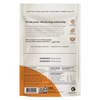 Product Crumps' Naturals Sweet Potato Chews Dog Treat - Natural