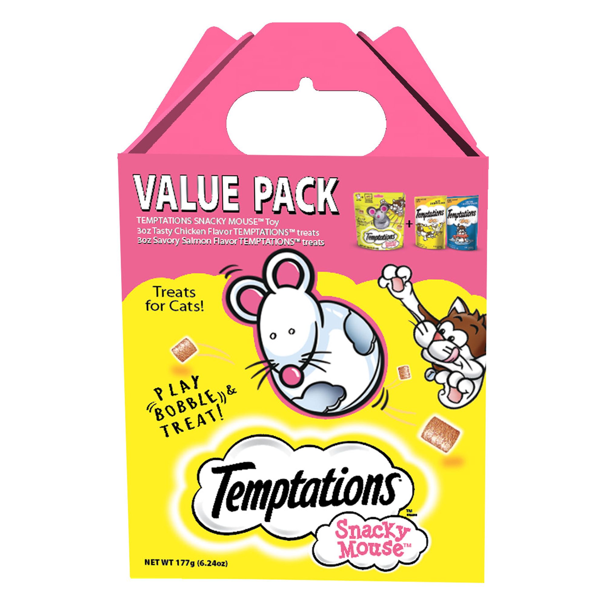 temptations cat treats mouse toy