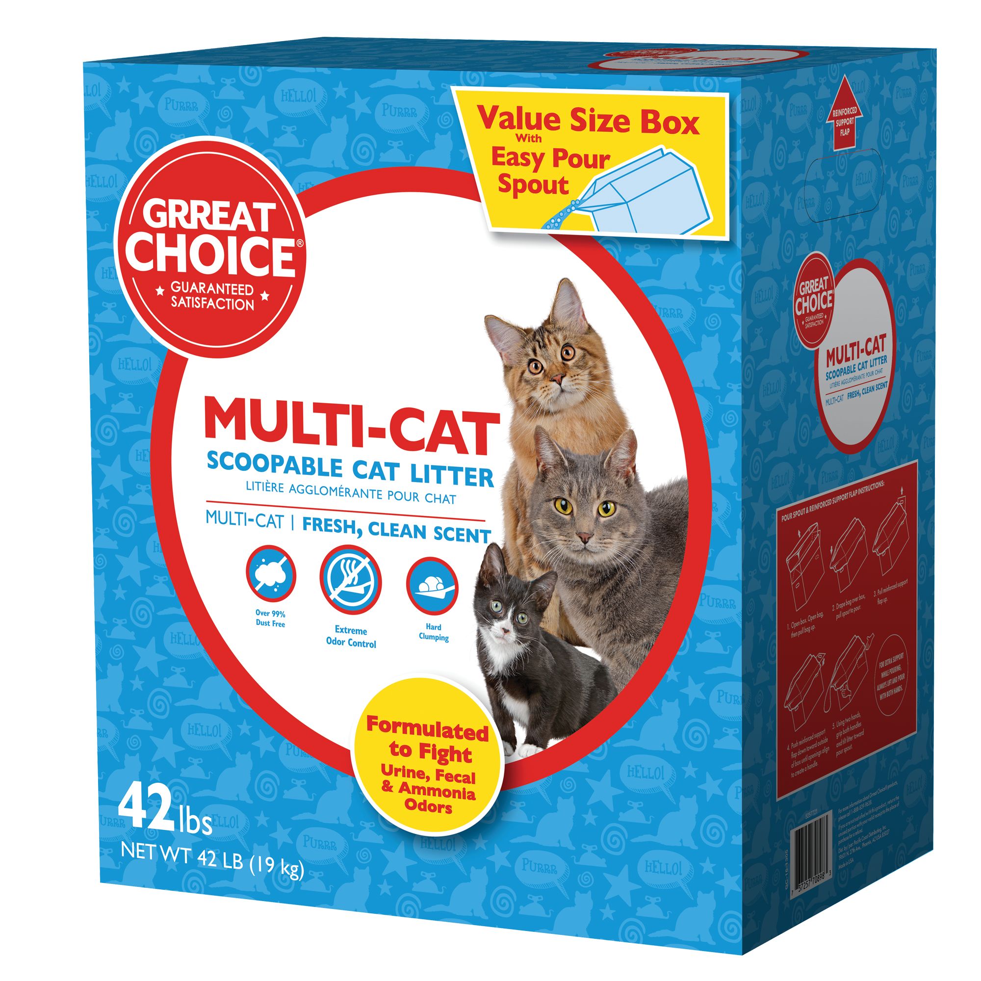 Grreat Choice® MultiCat Cat Litter Scoopable, Fresh Scent cat