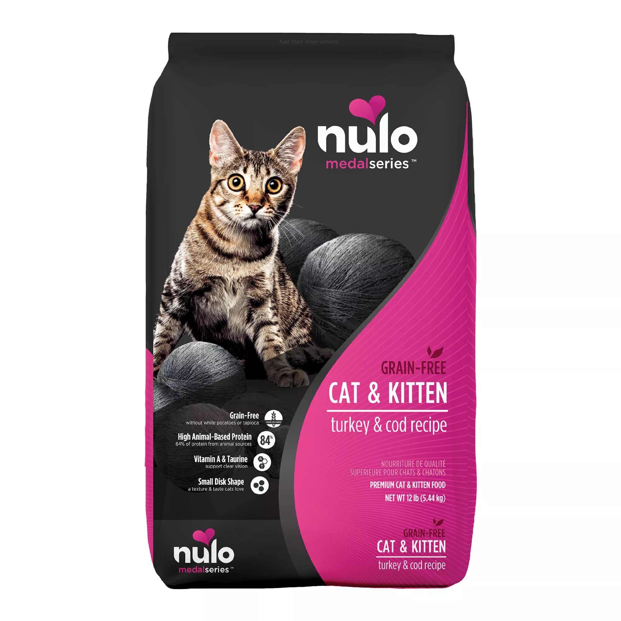 Nulo MedalSeries  All Life stages Dry Cat Food - Grain Free, Turky & Cod