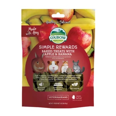 Product Oxbow Simple Rewards Baked Small Pet Treats - Apple & Banana