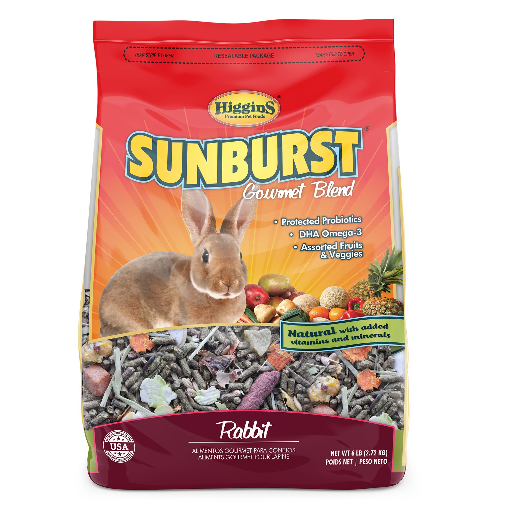 Higgins Sunburst Gourmet Rabbit Food 6 lb