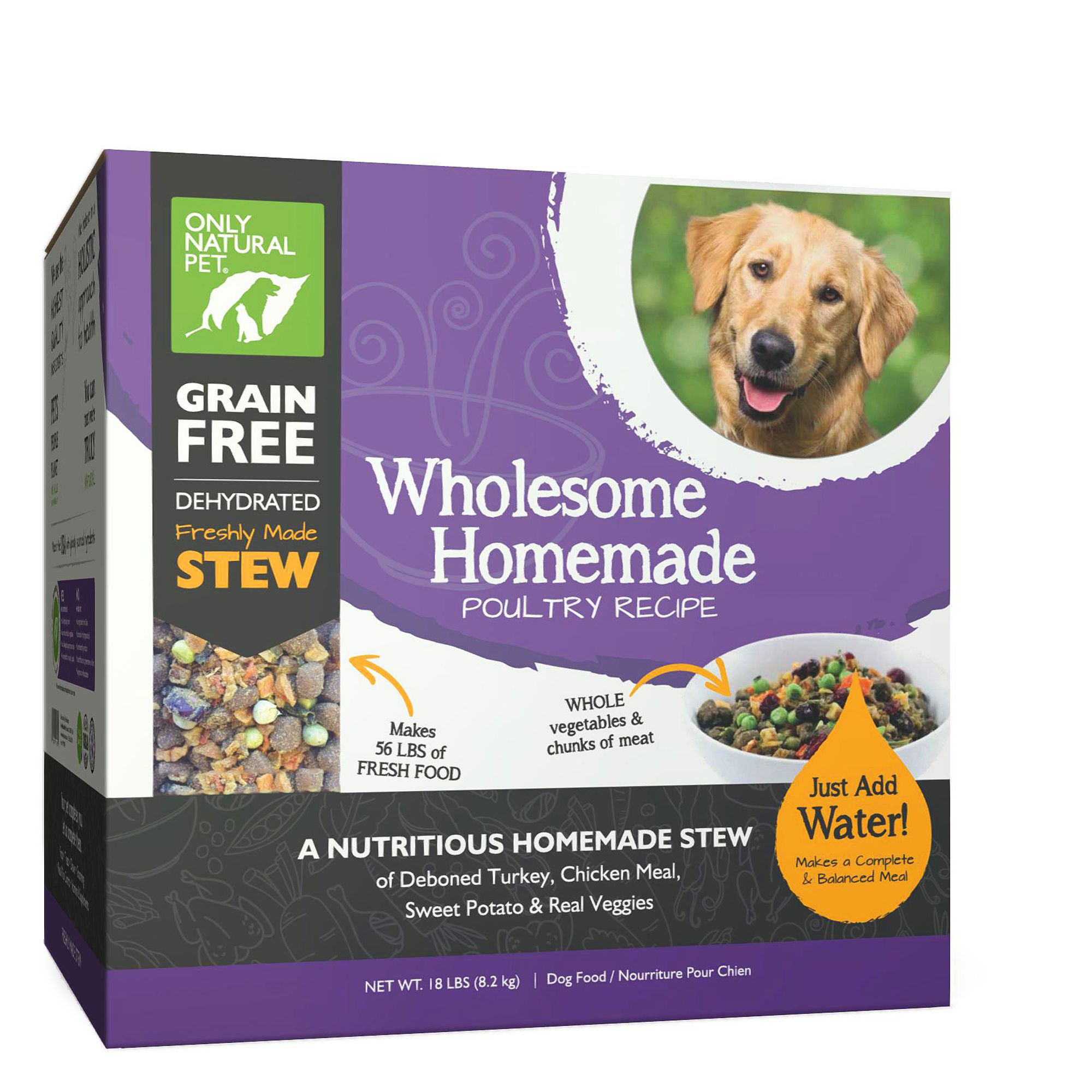 Only Natural Pet Wholesome Homemade Dog Food Grain Free Dehydrated Poultry Dog Dry Food Petsmart