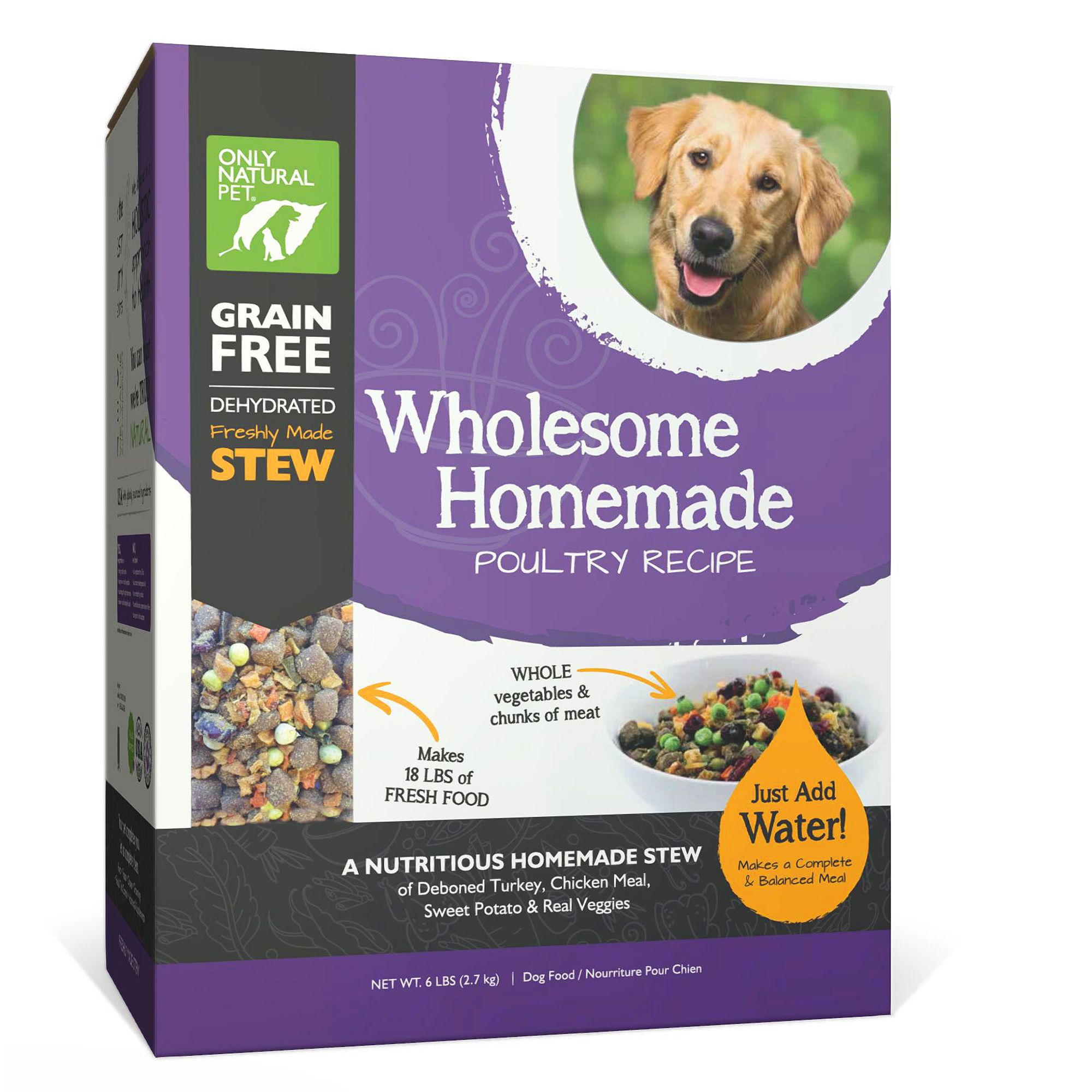 Only Natural Pet Wholesome Homemade Dog Food Grain Free Dehydrated Poultry Dog Dry Food Petsmart